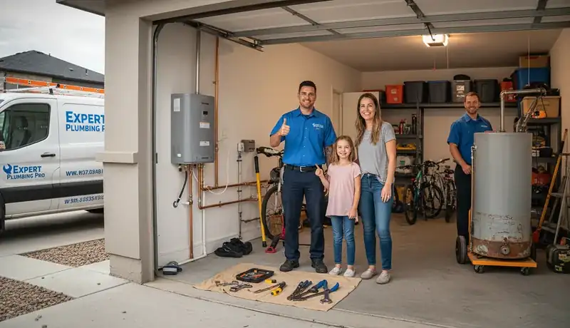 Expert Plumbing Pro - emergency-tankless-water-heater-upgrade-for-a-wolf-ranch-family